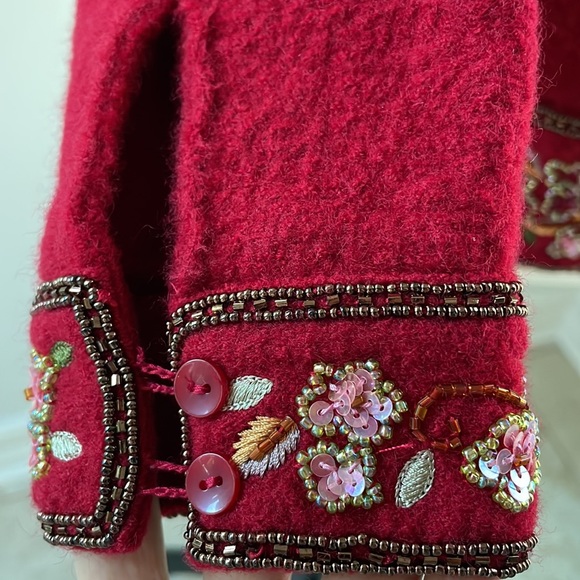 Talbots Red Wool jacket - Picture 5 of 8